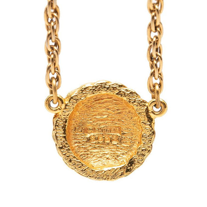 Chanel CC Logo Chain Necklace Gold Plated — view 2