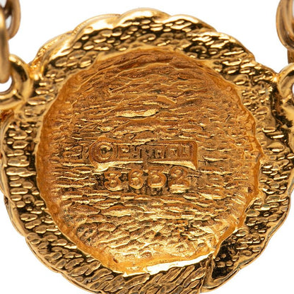 Chanel CC Logo Chain Necklace Gold Plated — view 5