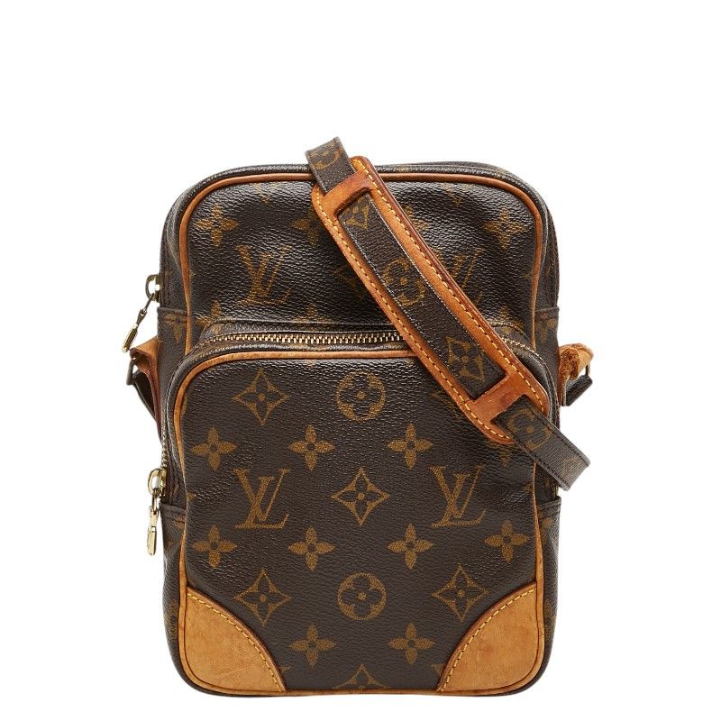 Louis Vuitton Monogram Amazon Crossbody Shoulder Bag Brown Leather