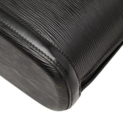 Louis Vuitton Epi Sac Shoulder Bag Tote Noir Black Leather — view 6