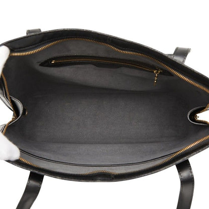 Louis Vuitton Epi Sac Shoulder Bag Tote Noir Black Leather — view 9