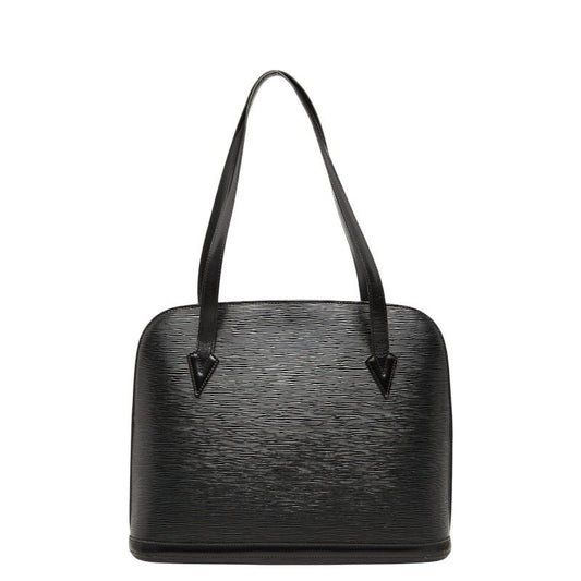 Louis Vuitton Epi Sac Shoulder Bag Tote Noir Black Leather