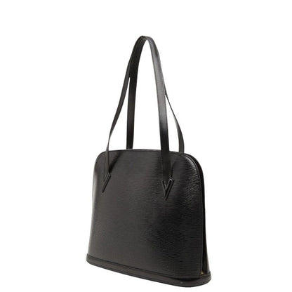 Louis Vuitton Epi Sac Shoulder Bag Tote Noir Black Leather — view 2