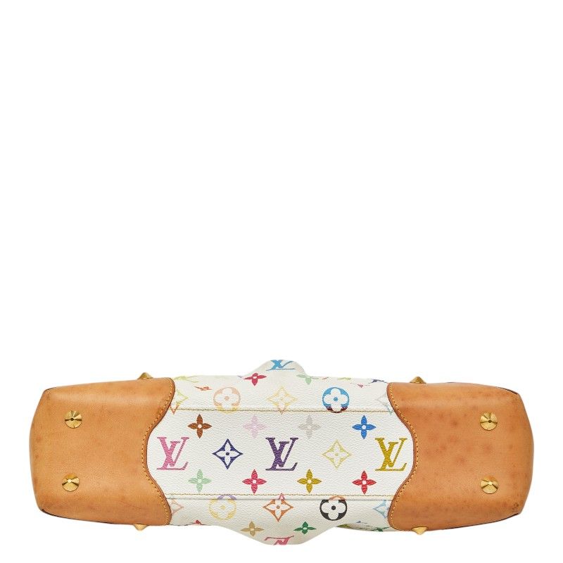 Louis Vuitton Monogram Multicolor Judy MM Chain Shoulder Bag 2-Way Blanc White — view 3