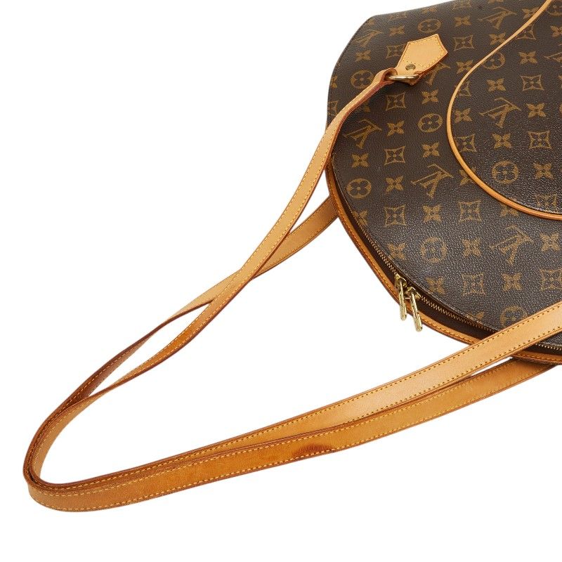 Louis Vuitton Monogram Ellipse Shopping Tote Shoulder Bag Brown Leather — view 9
