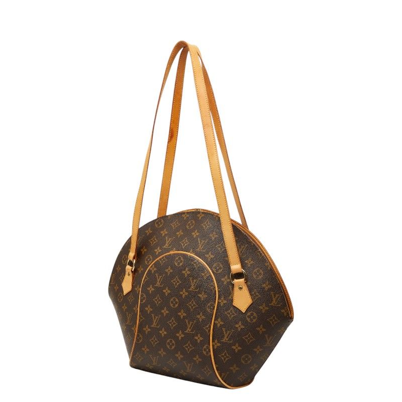 Louis Vuitton Monogram Ellipse Shopping Tote Shoulder Bag Brown Leather — view 2
