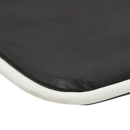 Loewe Repeat Anagram Crossbody Shoulder Bag Black White Leather — view 7