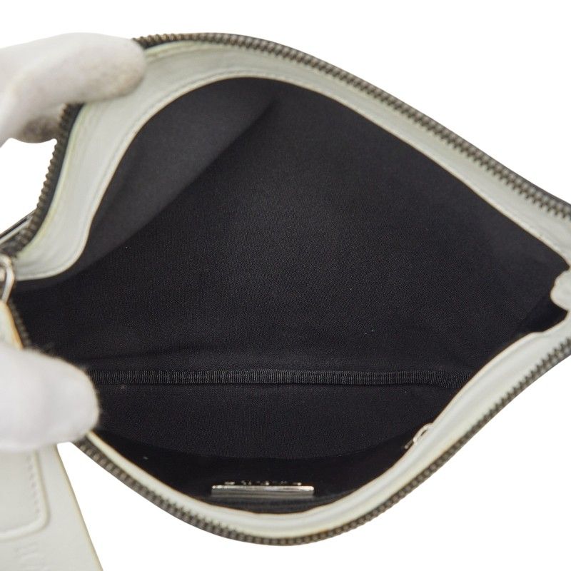 Loewe Repeat Anagram Crossbody Shoulder Bag Black White Leather — view 9