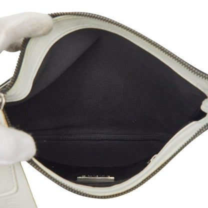 Loewe Repeat Anagram Crossbody Shoulder Bag Black White Leather — view 9