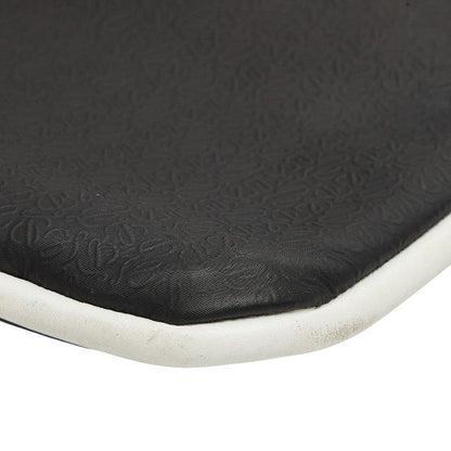 Loewe Repeat Anagram Crossbody Shoulder Bag Black White Leather — view 6