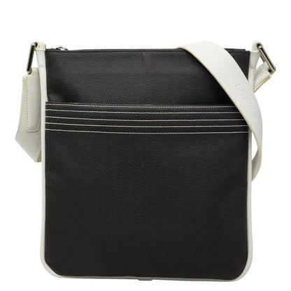 Loewe Repeat Anagram Crossbody Shoulder Bag Black White Leather