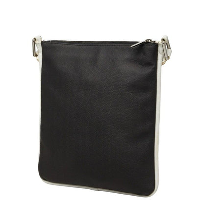 Loewe Repeat Anagram Crossbody Shoulder Bag Black White Leather — view 2