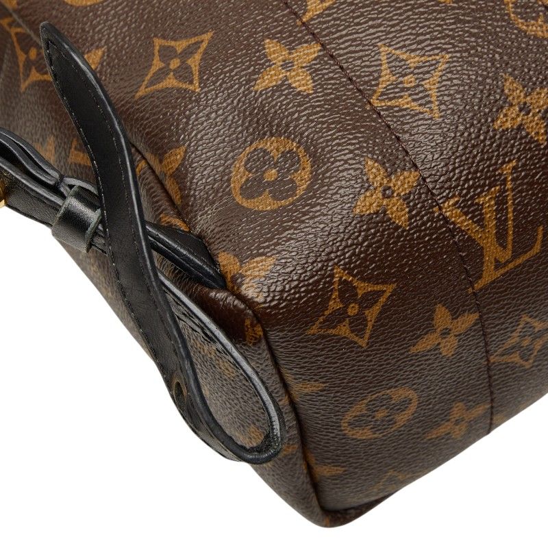 Louis Vuitton Monogram Palm Springs PM Backpack Brown Black Leather — view 7
