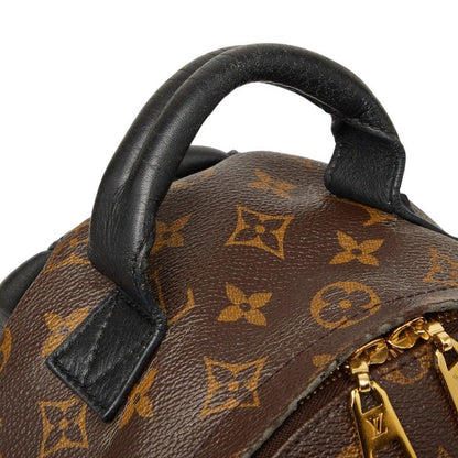 Louis Vuitton Monogram Palm Springs PM Backpack Brown Black Leather — view 8