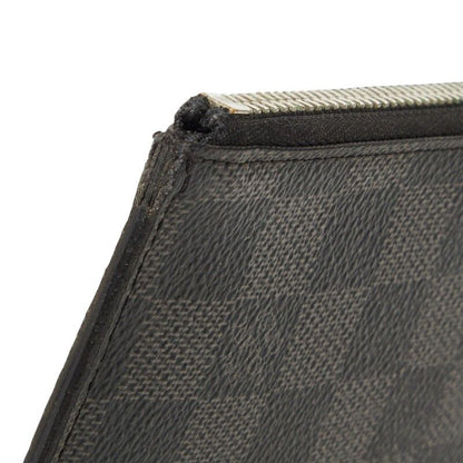 Louis Vuitton Damier Graphite Pochette Jour PM Clutch Black Gray — view 4