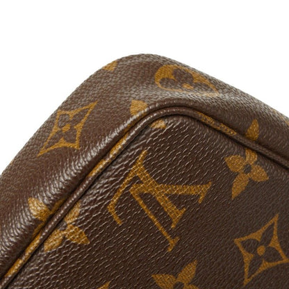 Louis Vuitton Monogram Pochette 2-Way Shoulder Bag Brown Leather — view 4