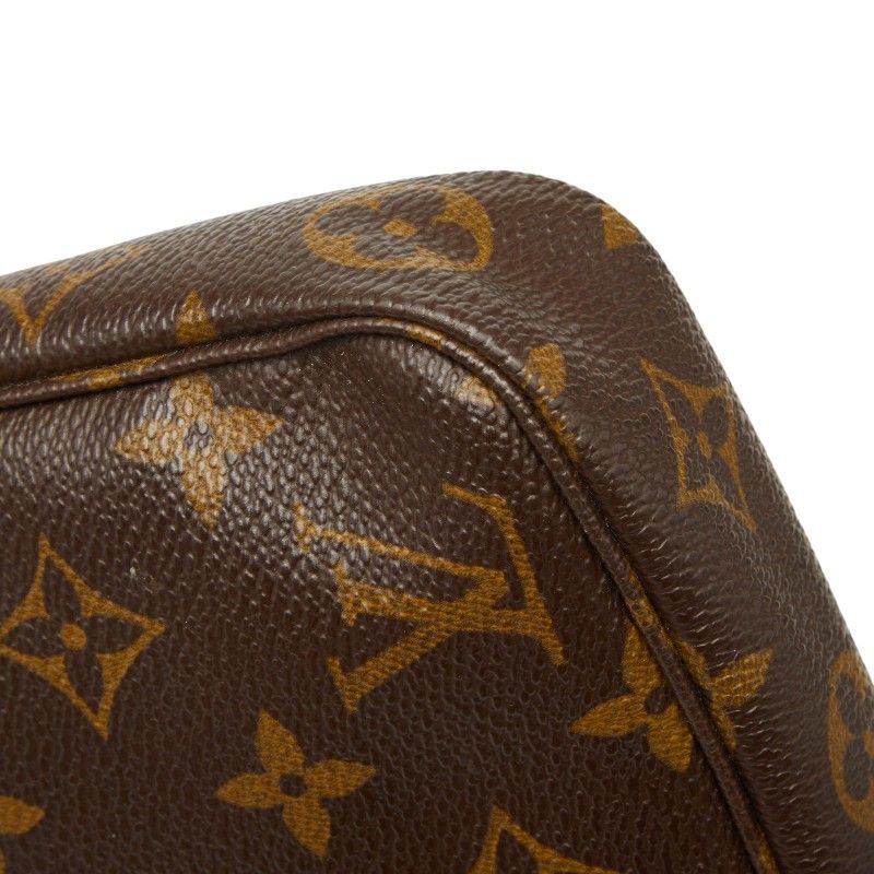 Louis Vuitton Monogram Pochette 2-Way Shoulder Bag Brown Leather — view 7
