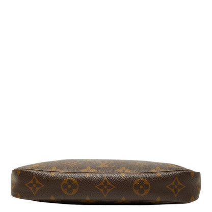 Louis Vuitton Monogram Pochette 2-Way Shoulder Bag Brown Leather — view 3