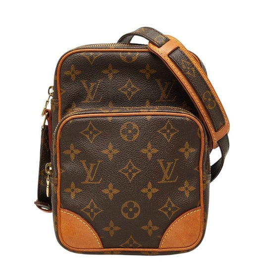 Louis Vuitton Monogram Amazon Crossbody Shoulder Bag Brown Leather
