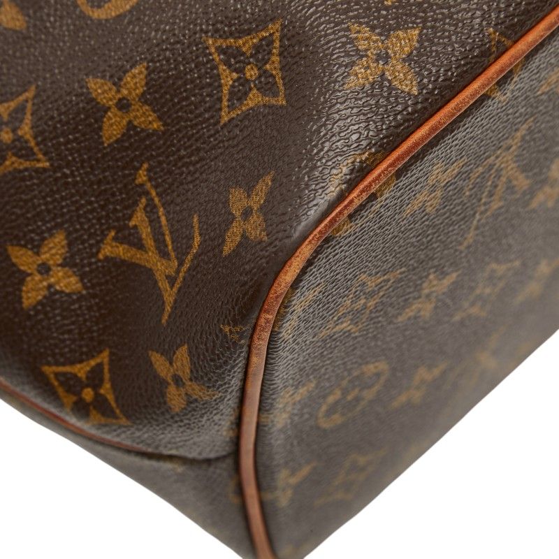 Louis Vuitton Monogram Palermo PM 2-Way Shoulder Bag Brown Leather — view 7