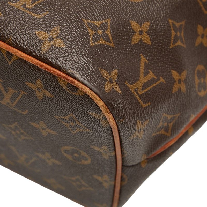 Louis Vuitton Monogram Palermo PM 2-Way Shoulder Bag Brown Leather — view 4
