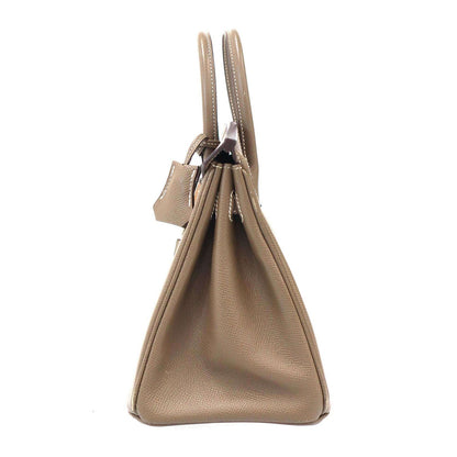 Hermes Birkin Bag 25 Etoupe Epsom Handbag Beige — view 3