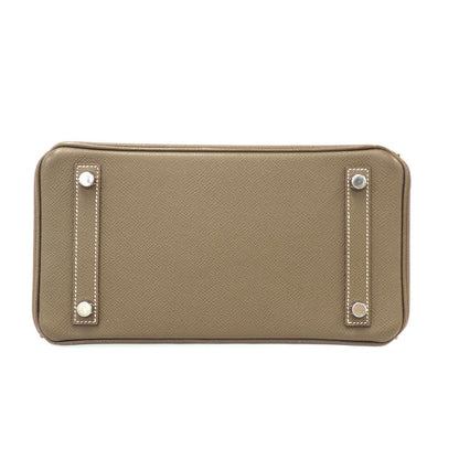 Hermes Birkin Bag 25 Etoupe Epsom Handbag Beige — view 4