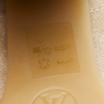 Louis Vuitton LV Bob Line Shearling Ankle Boots 37.5 Beige — view 8