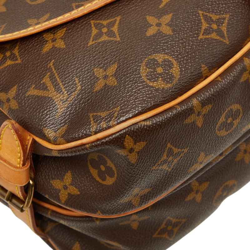 Louis Vuitton Monogram Saumur 30 Crossbody Shoulder Bag Brown Leather — view 5