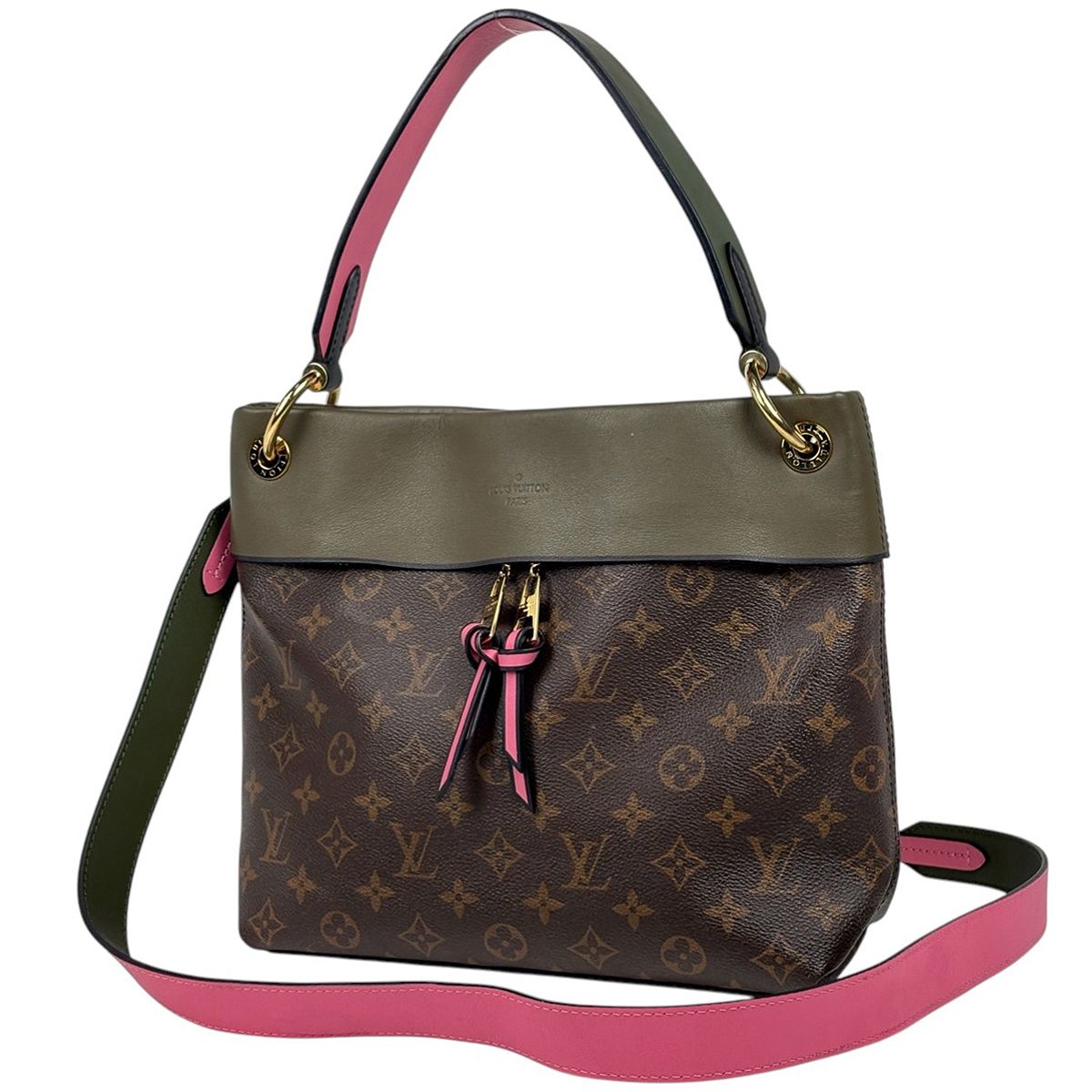 Louis Vuitton Tui Roulis Besace 2-Way Shoulder Bag Monogram Brown Green