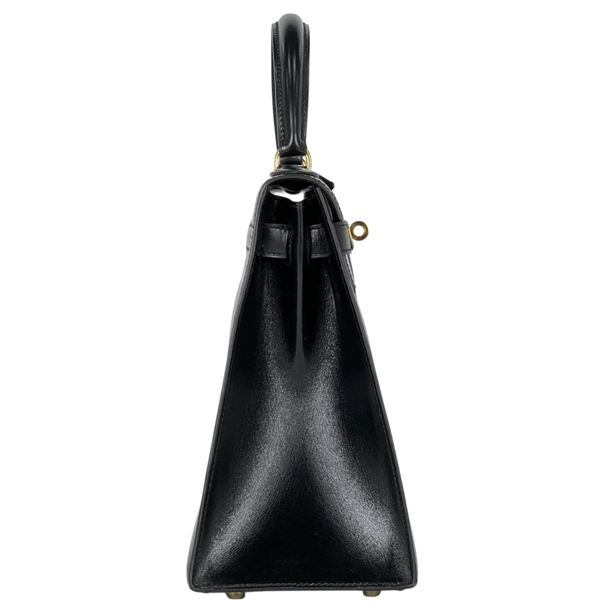 Hermes Kelly 28 Sellier Handbag Box Calf Black — view 4