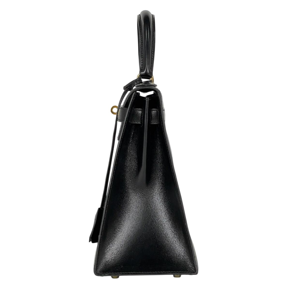 Hermes Kelly 28 Sellier Handbag Box Calf Black — view 2