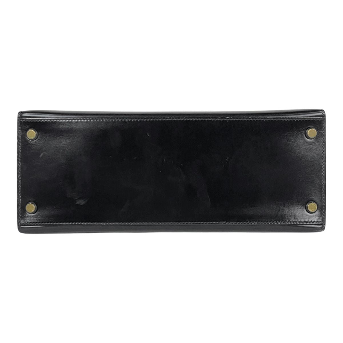 Hermes Kelly 28 Sellier Handbag Box Calf Black — view 5