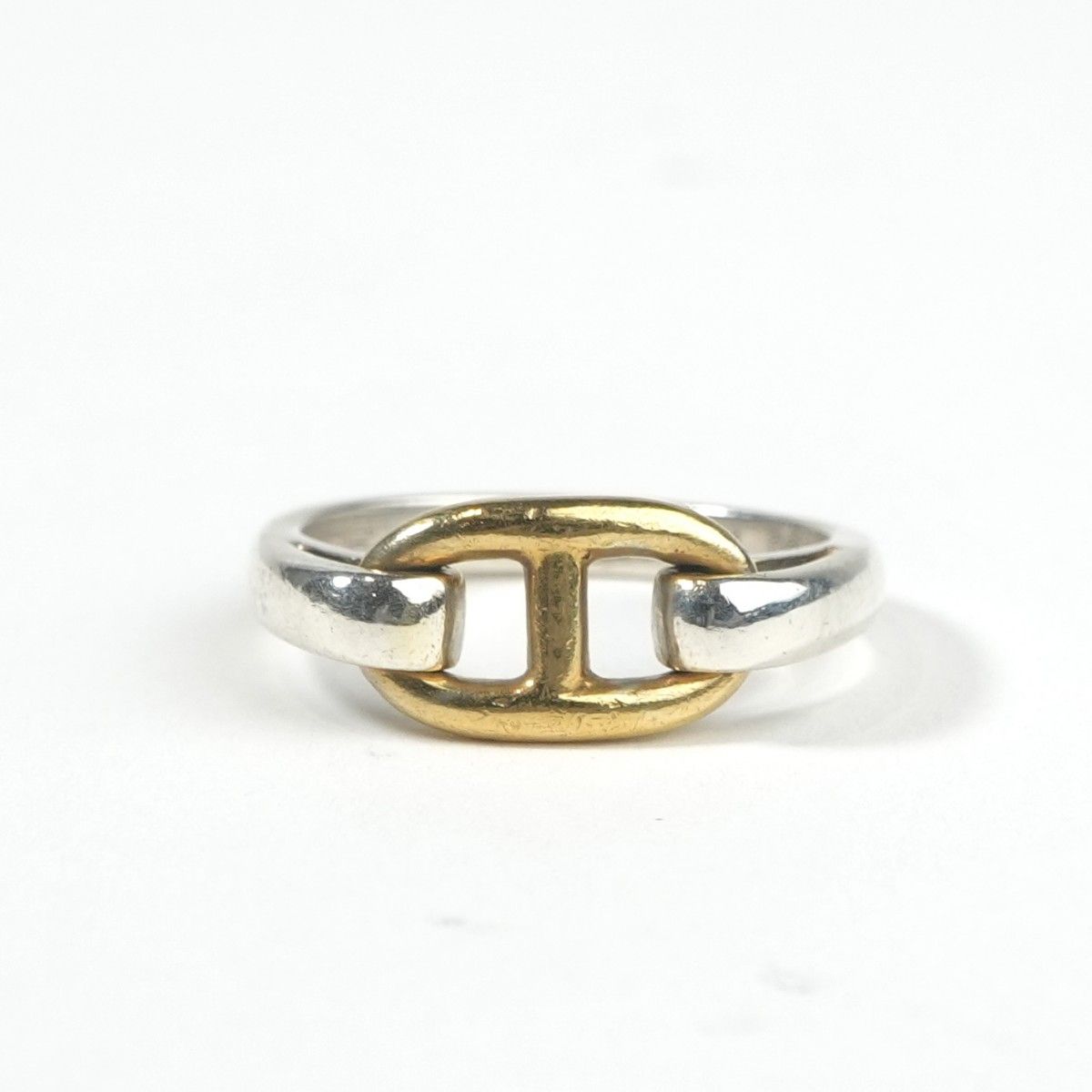 Hermes Chaine D'ancre Ring Gold