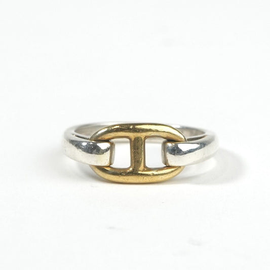 Hermes Chaine D'ancre Ring Gold