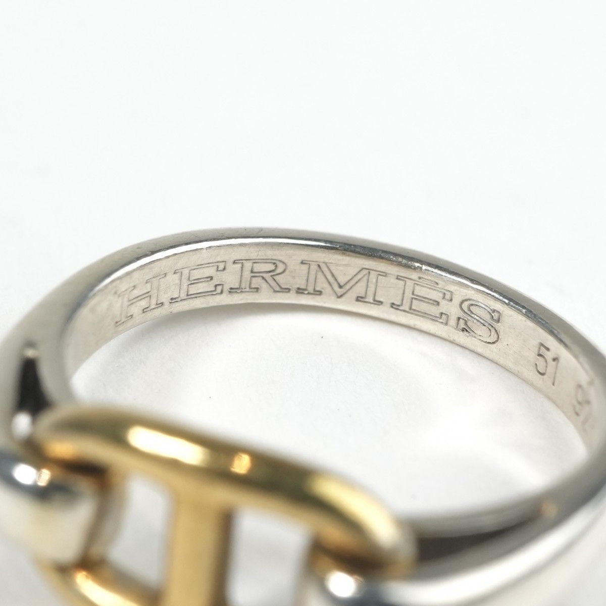 Hermes Chaine D'ancre Ring Gold — view 5