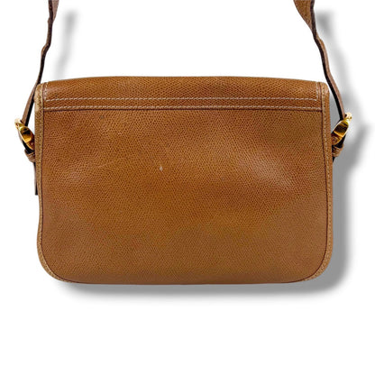 Loewe Anagram Logo Shoulder Bag Pochette Brown Leather Vintage — view 4