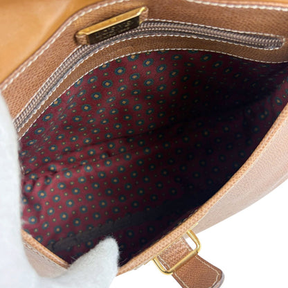 Loewe Anagram Logo Shoulder Bag Pochette Brown Leather Vintage — view 9
