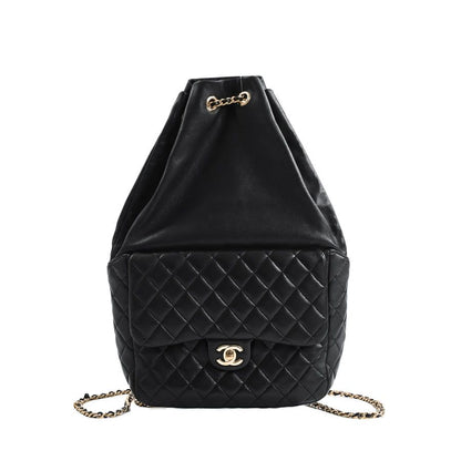 Chanel Backpack Drawstring Black