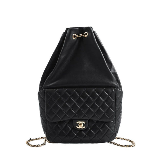 Chanel Backpack Drawstring Black
