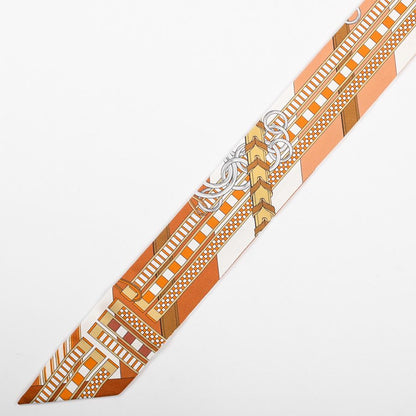 Hermes Scarf Twilly Scarves Brown — view 3