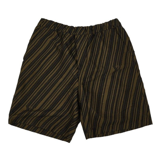 Louis Vuitton Cotton Jacquard Shorts 48 Sample Khaki Black
