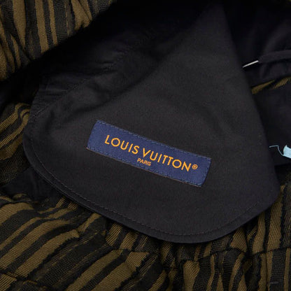 Louis Vuitton Cotton Jacquard Shorts 48 Sample Khaki Black — view 6