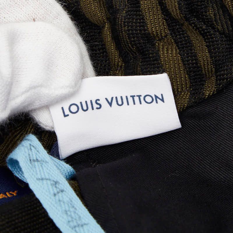 Louis Vuitton Cotton Jacquard Shorts 48 Sample Khaki Black — view 5