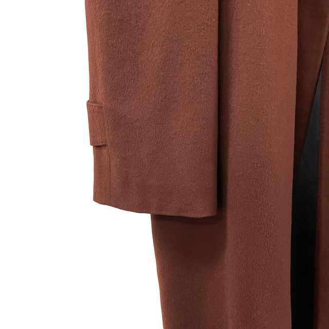 Dior Wool Coat Cashmere Blend Long Brown — view 3