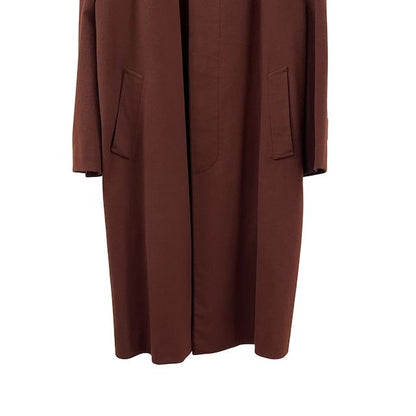 Dior Wool Coat Cashmere Blend Long Brown — view 6
