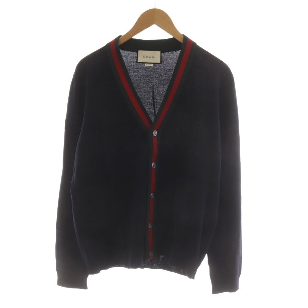 Gucci Sherry Line Cardigan Wool XL Navy