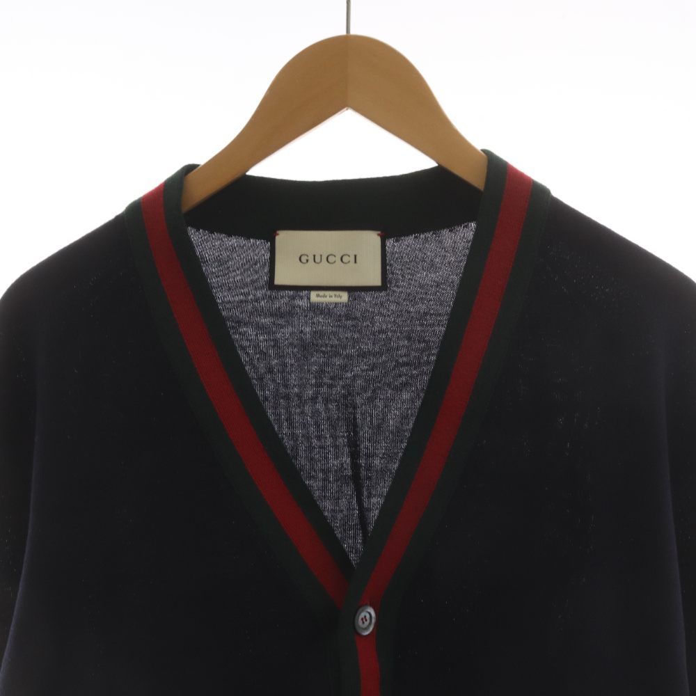Gucci Sherry Line Cardigan Wool XL Navy — view 4