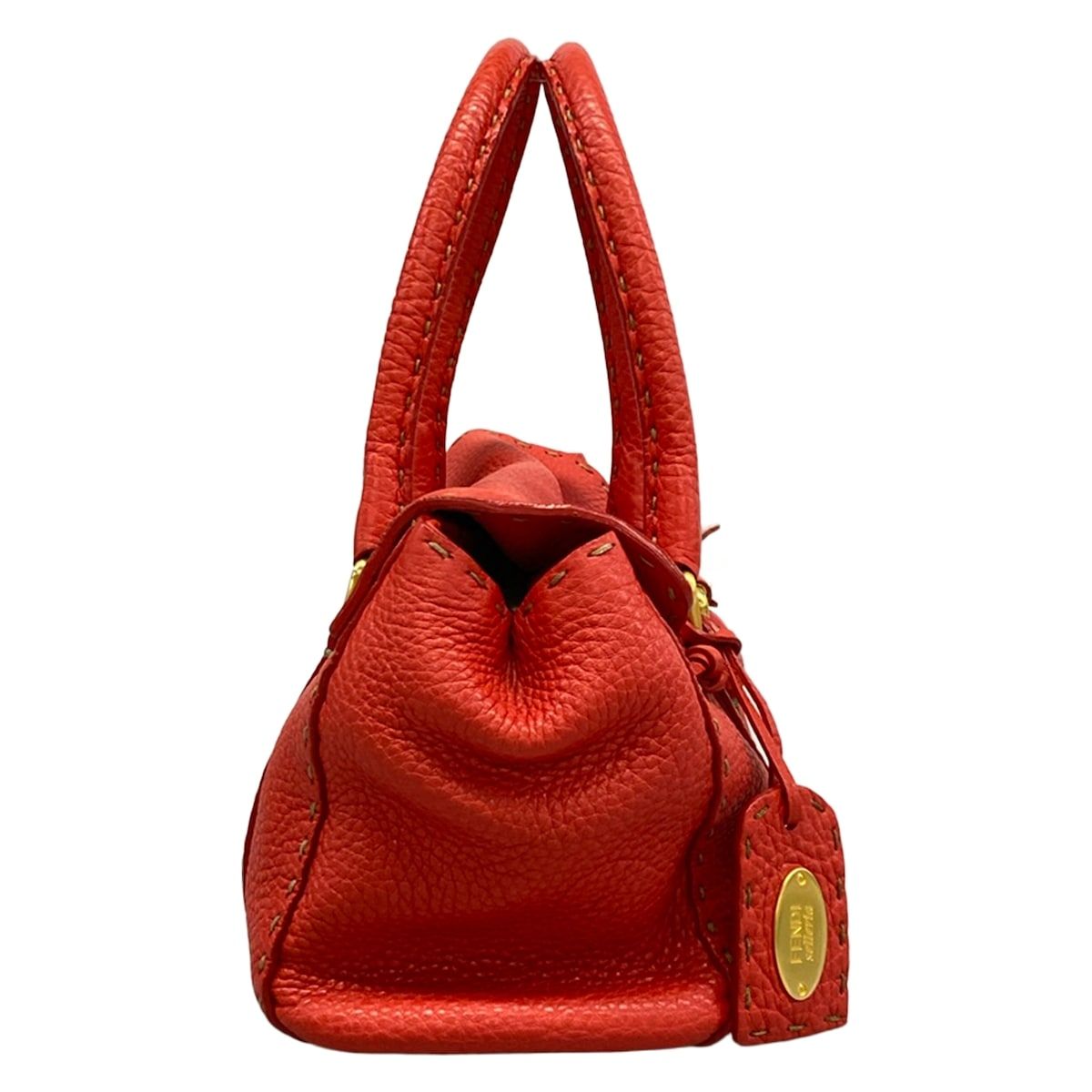Fendi Handbag Linda Bagselleria Red Leather — view 2