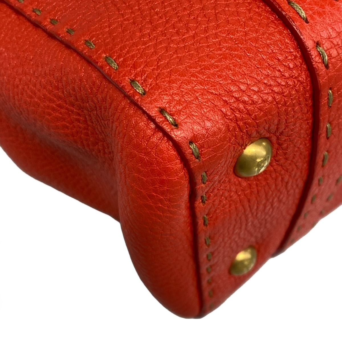 Fendi Handbag Linda Bagselleria Red Leather — view 6